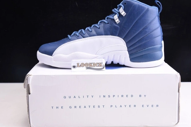 Cheap LUCY 130690-404 Stone Retro Blue Air 12 Jordan 0717